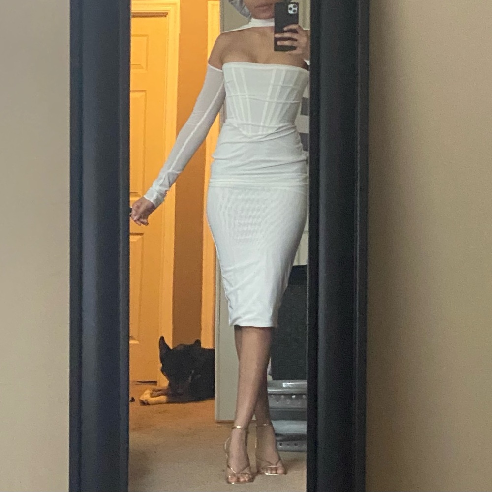 House Of Cb White dress